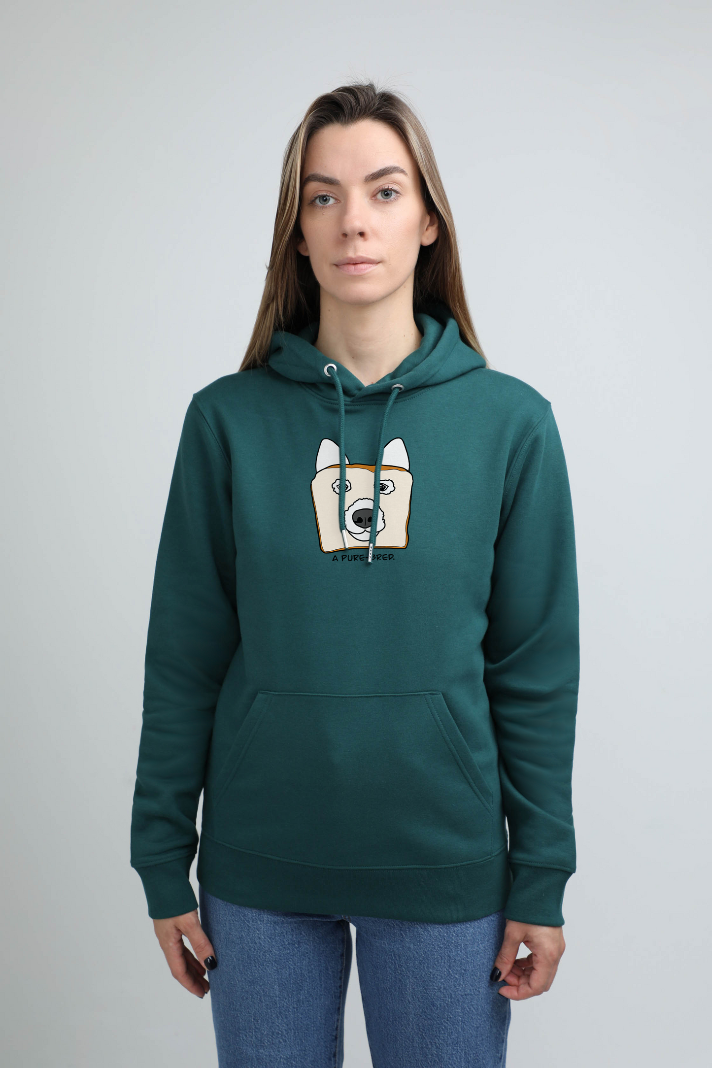 Pure-bred dog | Hoodie with dog. Regular fit | Unisex by My Wild Other