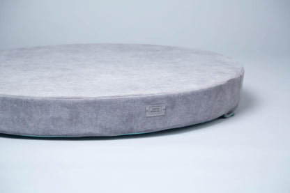 Cozy cave dog bed | GREY+MINT - premium dog goods handmade in Europe by My Wild Other