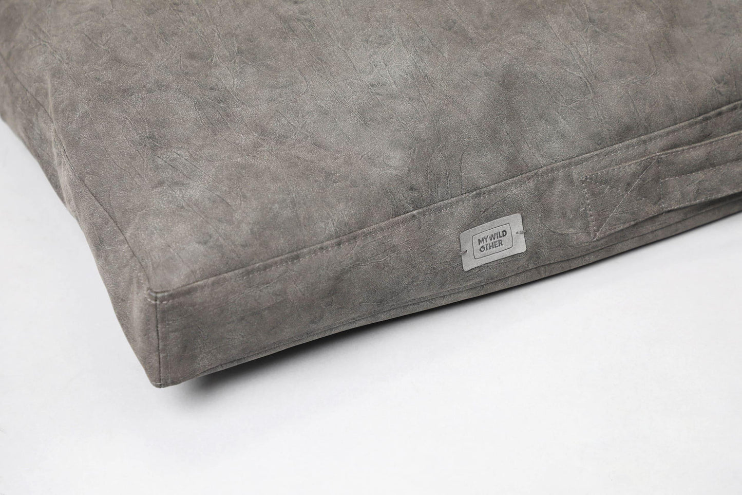 Dog cushion bed | 2-sided | Water resistant | IRON GREY - premium dog goods handmade in Europe by My Wild Other