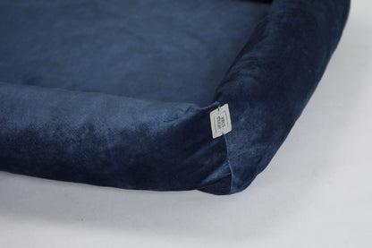 Premium dog bed with sides | 2-sided | ROYAL BLUE - premium dog goods handmade in Europe by My Wild Other