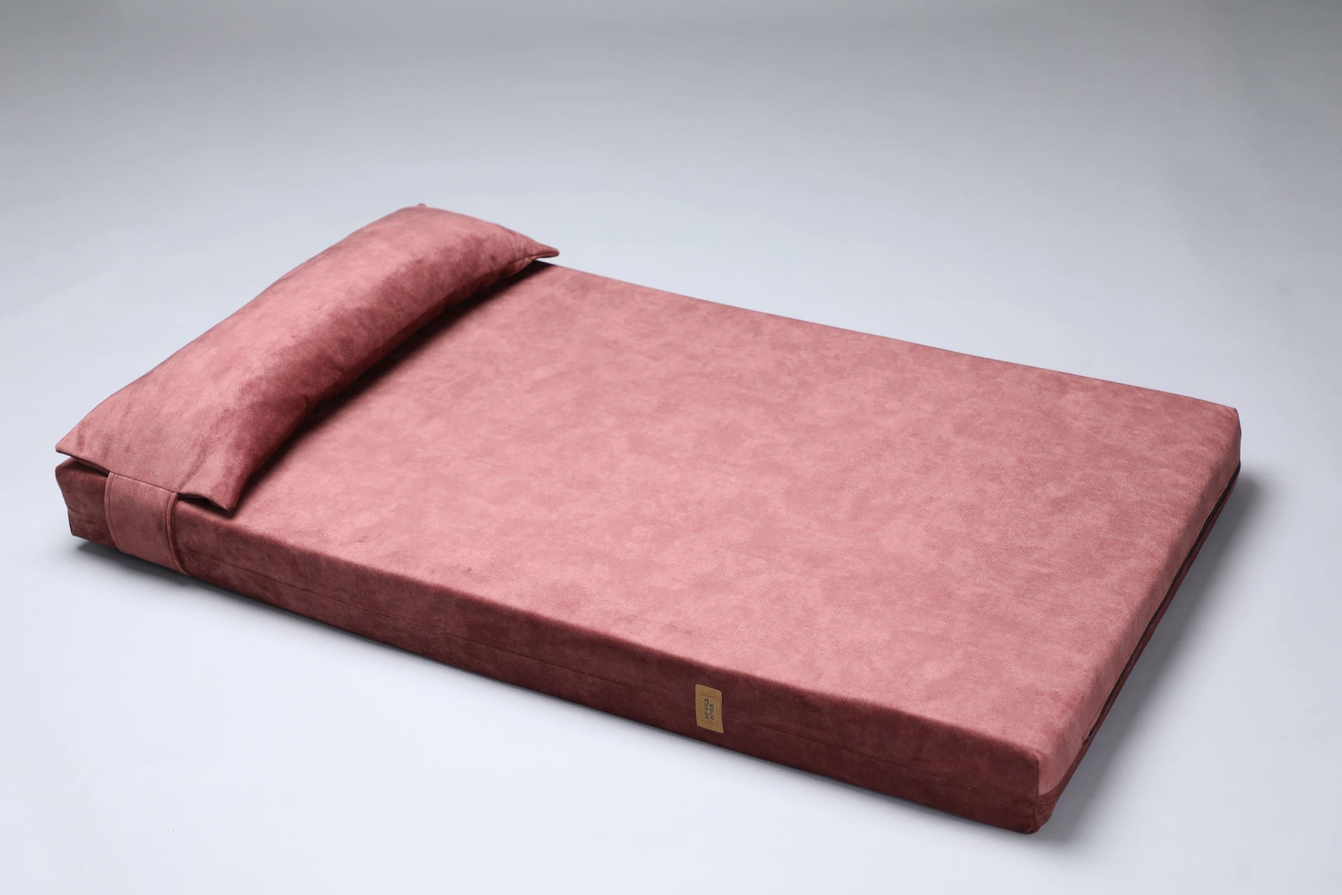 2-sided extra large & supportive dog bed. TERRACOTTA - premium dog goods handmade in Europe by My Wild Other