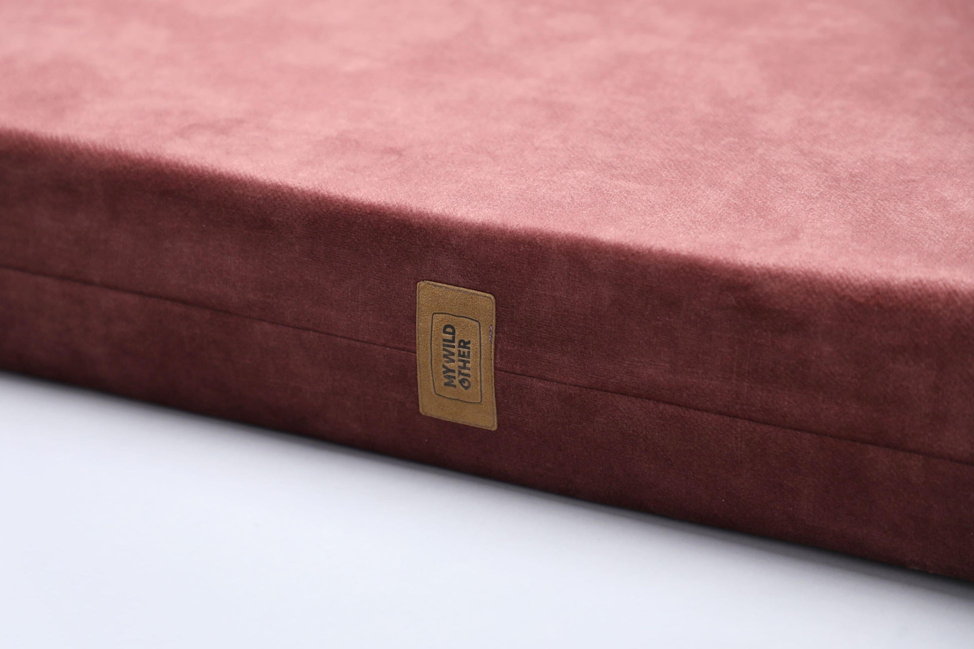 2-sided extra large & supportive dog bed. TERRACOTTA - premium dog goods handmade in Europe by My Wild Other
