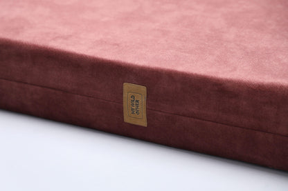 2-sided extra large & supportive dog bed. TERRACOTTA - premium dog goods handmade in Europe by My Wild Other