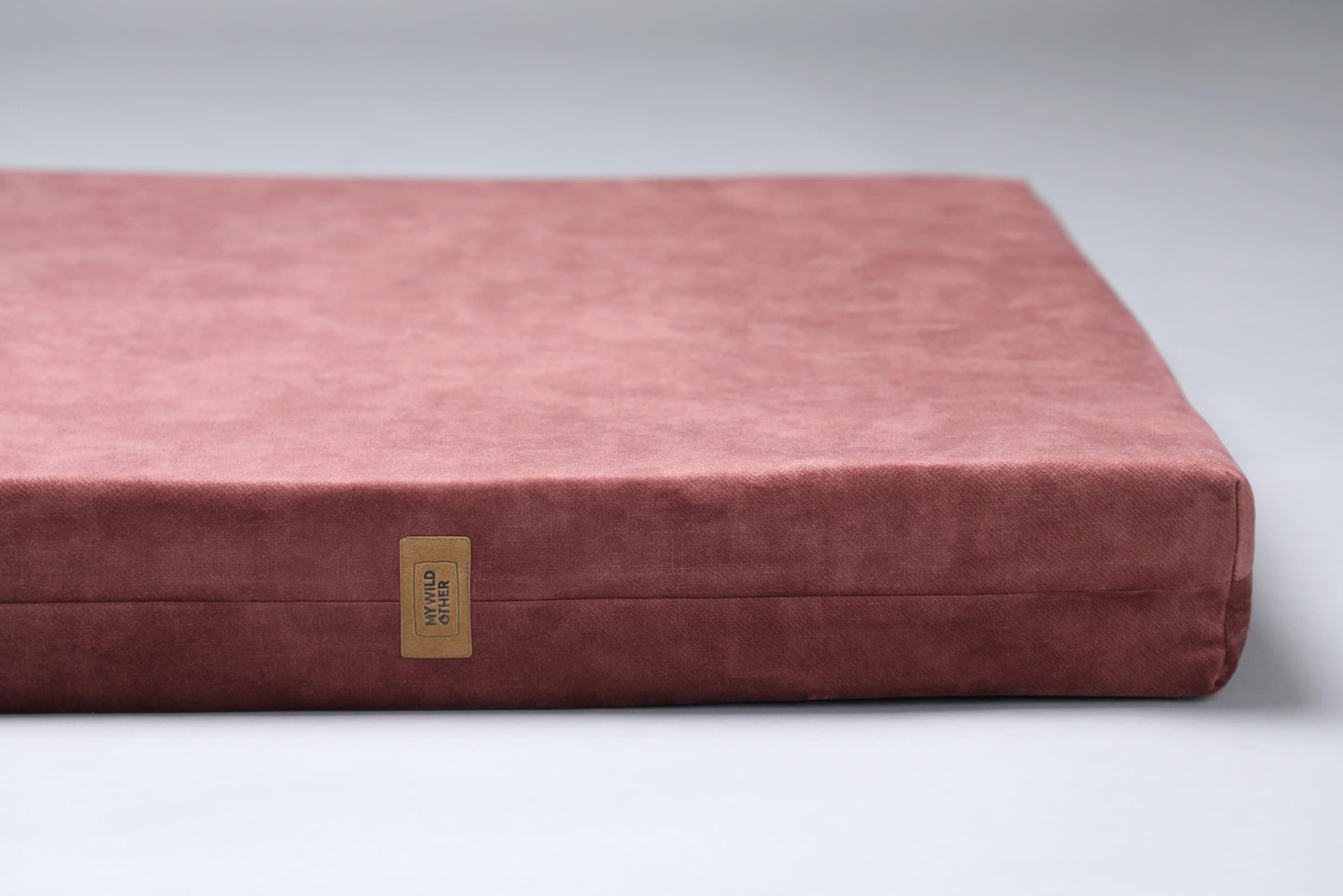 2-sided extra large & supportive dog bed. TERRACOTTA - premium dog goods handmade in Europe by My Wild Other