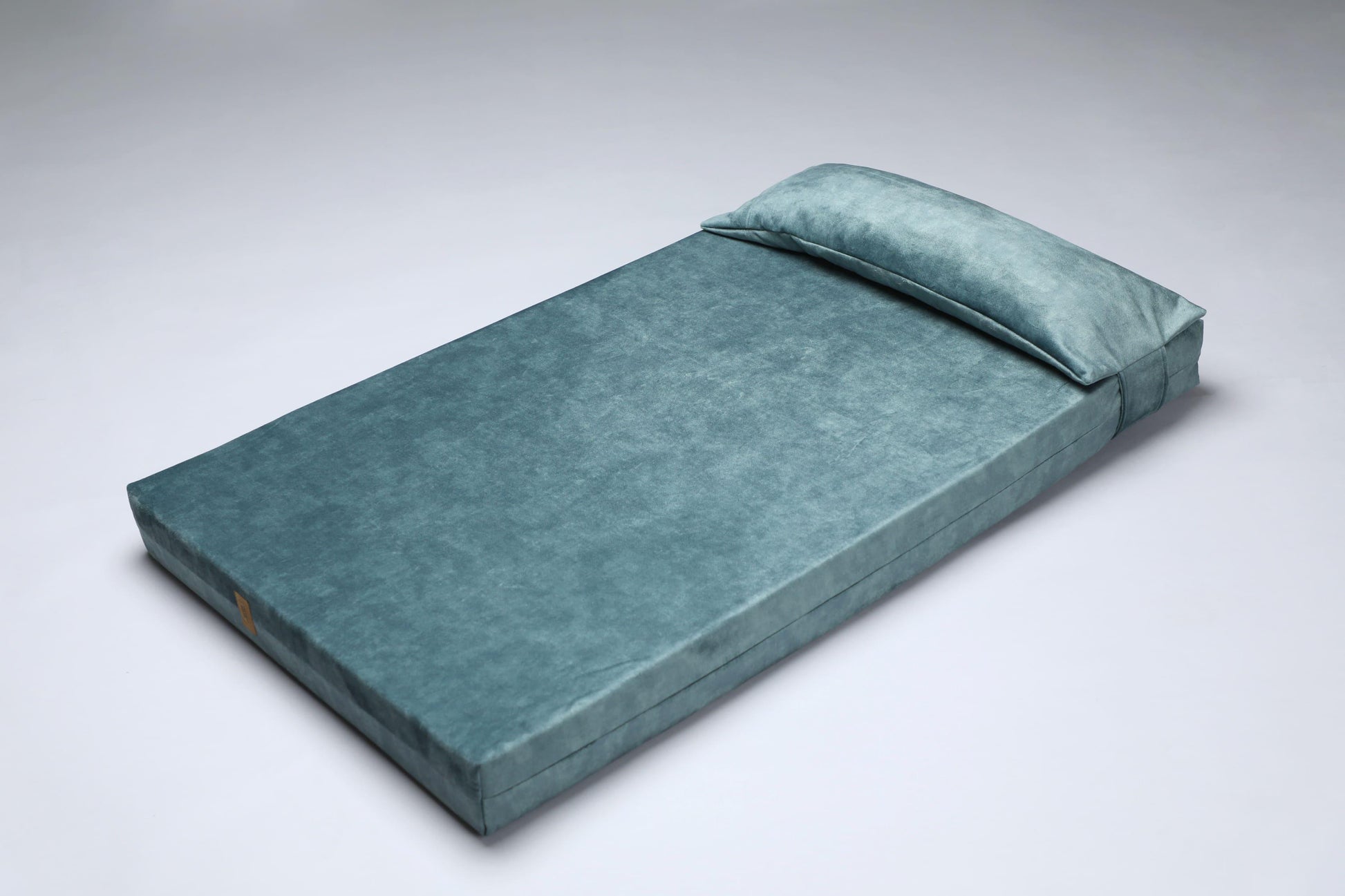 Dog bed for large dogs | Extra comfort & support | 2-sided | DUSTY GREEN - premium dog goods handmade in Europe by My Wild Other