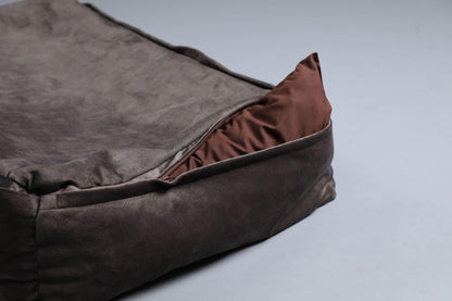 2-sided dog bed with sides. BEIGE - premium dog goods handmade in Europe by My Wild Other